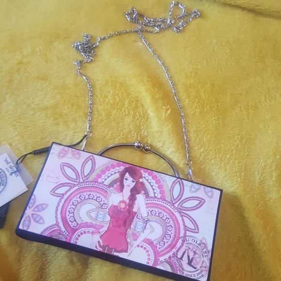 SALE‼️ Authentic Nicole Lee hard case evening handbag - Picture 3 of 6